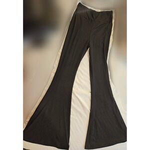 Lot of 5 Tween Girls Black Flare Leggings High Waisted Bell Bottom Yoga Pants